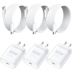 Phone 17 16 15 Pro Max Charger Fast Charging, 30W USB C Charger Type C Chargers Fast Charging Block with 10 FT Long Cable Cord for Phone 17 Pro Max/17 Pro/17/16 Pro Max/16 Pro/16 Plus/16/15 ProMax