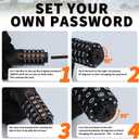 Bike Chain Lock, 5 Digit Combination Heavy Duty Anti Theft 3.5Ft Bicycle Chain Lock,6mm Thick High Hardness keyless Bike Lock for Bike,Scooter,Motorcycle,Door, Gate