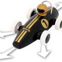 BRIO Black & Gold Remote Control Race Car for Toddlers 24 Months and Up, Längd: 45 cm, Bredd: 20 cm, Höjd: 21 cm