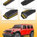 in-Channel Window Rain Guards Fit for Truck Jeep Wrangler JL 2018-2026 and Gladiator 2020-2026 Extra Durable Window Visors Window Deflectors Vent Visors Vent Shades Car Accessories-4 pcs