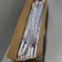 14 Pack Clear Wedding Umbrellas Bulk Transparent Auto Open Stick Umbrellas Windproof Waterproof Large Canopy Umbrella with White J Hook Handle for Wedding Bride Groom Photography Golf Outdoor