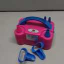 Nulink Electric Balloon Pump, Portable Electric Balloon Blower Machine Balloon Air Pump Dual Nozzle 110V 600W Balloon Inflator for Party Decorations (Rose red)