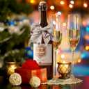 2 x APTWOW Christmas Bow Napkin Rings Set of 12 - Snowman Brown Webbing Napkin Holders, Xmas Holiday Napkin Rings for Birthday Party, Anniversary Dinner, and Wedding Table Decorations