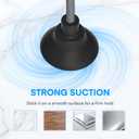 Simfree Portable Fan,Robot Desk Fan with Suckers-Rechargeable Portable Table Fan,3 Speeds Hands Free Fan for Home, Office,Game Room,Car and Outdoor Use-Black