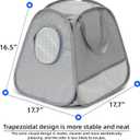 Collapsible Portable Cat Litter Box Standard for Travel Light Weight Leak-Proof，Sturdy，Prevent Litter Scatter Design Easy to Clean， Collapsible Travel Puppy Carrier，Portable Cat Playpen