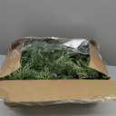 Christmas Garland with Dual Color 50 LED Lights 9 Ft, Prelit Xmas Garland with Cypress Leaf, Timer by Remote Control and Batteries Operated for Mantle Staircase Indoor and Outdoor (Green PVC 9FT)