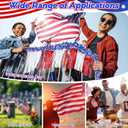 Meonum 10 Pcs 4th of July Parade Float Decorations, American Flag Float Fringes and Patriotic Tinsel Garlands, Red White Blue Garland for Independence Day Memorial Day Decoration (Star)