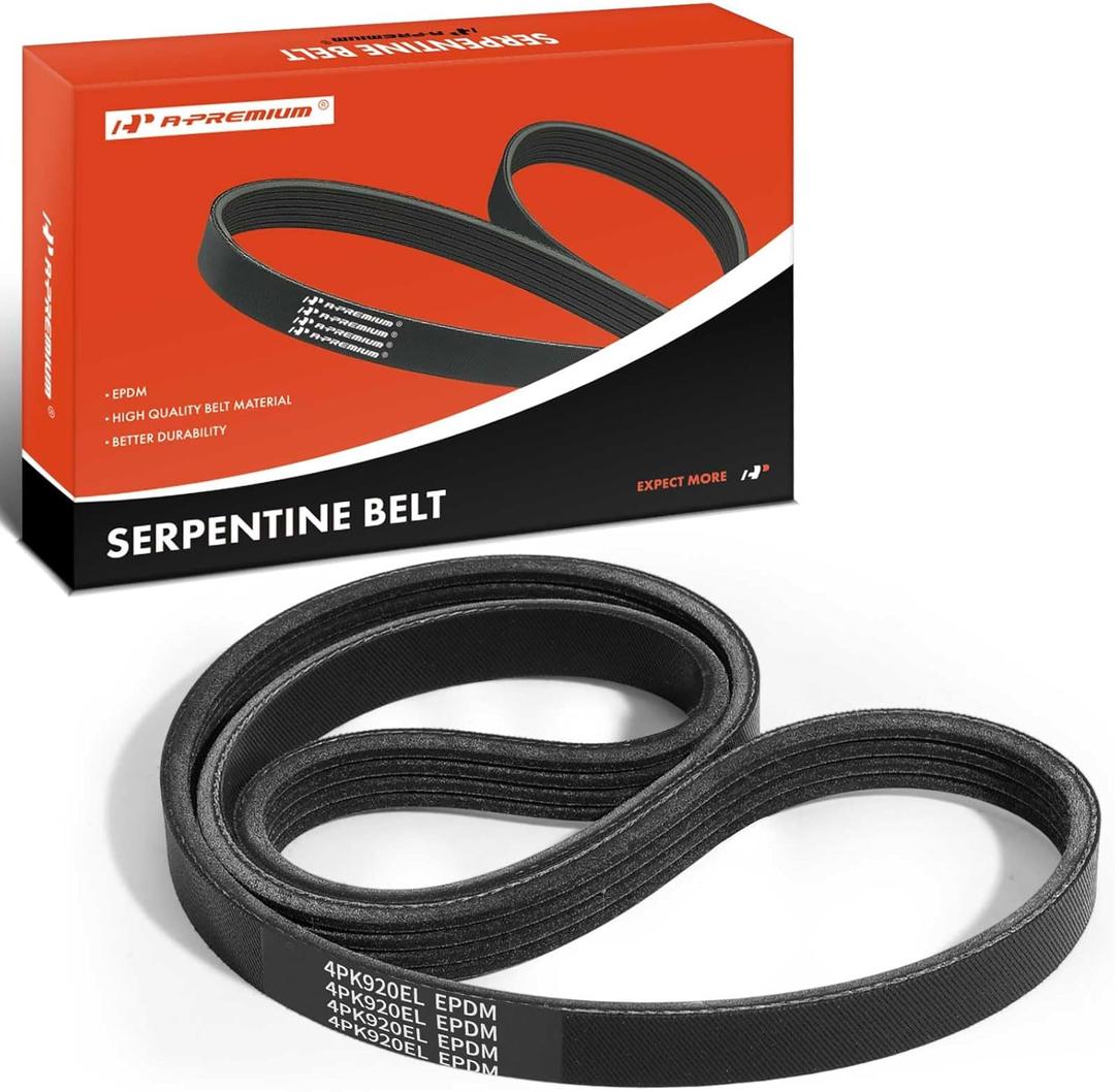 A-Premium Stretch Fit Serpentine Drive Belt Compatible with Dodge Avenger 2008-2010 & Chrysler Sebring 2007-2010, 2.7L
