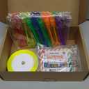 36 Pcs End of Year Gifts Mini Bubble Wands Gift Cards Set End of Year Gifts for Students Kids Bubble Party Favors with Tag Ribbon for Graduation Party Summer Goodie Bag Stuffers, 3.94 inches