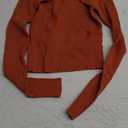 For G and PL Womens Ribbed Knit Cut Out Sweaters Slim Fit Crop Tops S