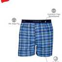 Hanes Men's Underwear Boxers Pack, Cool & Breathable Cotton Underwear, Moisture-Wicking Boxers for Men (Blue, Large)