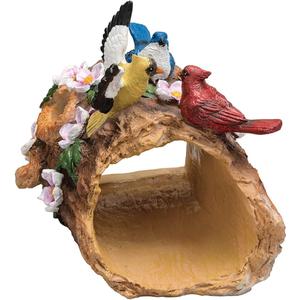 Birds and Flowers Decorative Downspout Extender by Fox River Creations, Functional Yard Dcor, 100% Polyresin - Fits Gutter Openings 4.5 x 3.5