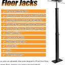 House Floor Jack, 19-38 inches Height Range, Adjustable Post Pole Jacks for Leveling, Joist Beam Basement Jack for House Foundation Temporary Support, 3-5 ton Capacity Floor Jack
