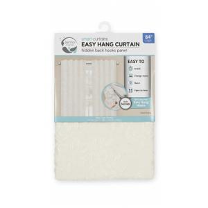 Zenna Homes Smart Curtains Easy Hand Curtain Hidden back hooks panel 
40 Inches x 84 Inches
, beige