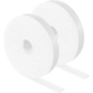 Furnigear Felt Strips with Adhesive Backing Heavy Duty Cuttable Felt Tape Roll Furniture Pads for Chair Legs - Protecting Hardwood Floors, Chair Wall Protector (White, 120 x 0.5 x 0.14 Inch)