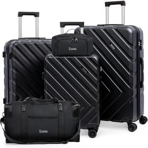 Luggage Sets 5 Piece,Suitcases with Wheels, Hard Case Luggage with Detachable Spinner Wheels,Carry On Luggage Set (5 Piece Sets (20"/24"/28"/DB/TB))