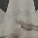 Joyouth Pack of 2 Thick Plush Throw Pillow Covers Fluffy Wave Faux Fur Decorative Cushion Covers Soft Wool Pillowcase for Sofa Couch Livingroom 16x16 Inch White