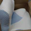 Cervical Pillow for Neck Pain Relief, Hollow Design Odorless Memory Foam Pillows with Cooling Case, Adjustable Orthopedic Bed Pillow for Sleeping, Support for Side Back Sleepers, Size: Queen(25.5*16.5*5.2/4.1 inches)