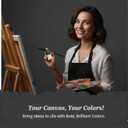 Acrylic Paint Set  24 Bold Colors Acrylic Paint Tubes for Adults - Non-Toxic Paint Sets for Canvas, Wood, Fabric & More  Smooth, Fast-Drying, High-Pigment Formula, 0.4 oz Each