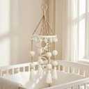 Wenqik Crib Mobile for Nursery Green Leaf Dragon Mobile Crib Forest Green Forest Shower Gift for and (Bohemia)