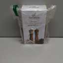 Wooden Salt and Pepper Grinder Set: Refillable Salt & Pepper Mills Adjust for Customized Coarseness, Crafted of Solid Acacia Wood with Ceramic/Stainless Steel Core, 8 Inches Each