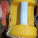 15 Gallon Fuel Caddy Portable Fuel Transfer Tank with LE Siphon Pump & 10ft Delivery Hose  Diesel & Gasoline Fuel Tank On Wheels for Cars, Lawn Mowers, ATVs & Boats - Yellow