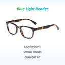 Clear Readers ECBL03 Blue Light Reading Glasses (Brown Tortoise)