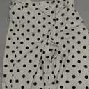 WDIRARA Women's Polka Dots Jeans Vintage Mid Rise Wide Leg Denim Pants with Pockets Beige 27