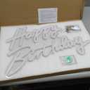 Happy Birthday Neon Sign, 22.4"x13.8" Happy Birthday Sign for Birthday Party Decor, Happy Birthday Light Up Led Signs for Backdrop, Neon Birthday Sign for Any Ages Bday Celebration, Warm White DIVATLA, 22.5x13.8 Inch