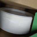 JOLLY CHEF Compostable Heavy Duty Plates, Eco-Friendly Disposable White Paper Plates Made of Bagasse Biodegradable for Party Dinner Sugarcane Fibers Thanksgiving Day (125 Count (Pack of 1)