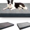 Sytopia Washable XL Dog Bed for Small, Medium, Large Dogs  Double-Sided Plush, Waterproof, Removable Cover, Thick Orthopedic Support, Durable Multi- Size Comfort Clearance Indoor Flat Dog Bed (44.8''L x 34.2''W x 3.9''Th, Grey)