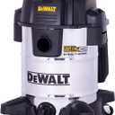 DEWALT 10 Gallon STEALTHSONIC Wet and Dry Shop Vacuum, Ultra Quiet Heavy Duty With Attachments, Powerful Outdoor Vac for Car, Garage, Workshop, Jobsite, Patio, DXV10S-QT, 5 Peak HP