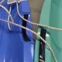 Toboggan Snow Sled for Adults, 48in Plastic Sleds with Pull Rope and 4 Handles, Outdoor Plastic Snow Sled for Kids and Adults