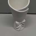 Frosted Porcelain Floral Handmade Vases,Frosted Ceramic vases,Geometric Ceramic Flower Vase for Modern Home Decoration and high-end Wedding,Matte Frosted Texture Bud Flower Vase (Roll Vase)