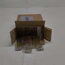 TonGass 24-Pack 4x6 Standard Double-Sided Acrylic Wedding Table Numbers Picture Frames, Clear Sign Holders with 3mm Gold Border & Vertical Stand