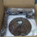 Wood Plug-in Wall Sconces, Swing Arm Wall Lamp with Dimmable On-Off Switch, Vintage Wall-Mounted Light Fixture with Cord for Bedroom Nightstand Bedside Reading Lamp - Bulb Included, Brown Wood