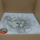 Alabaster Round Chandelier, 22" 43 PCS Natural Spanish Marble Stone Chandelier, 4-Tiers Modern Luxury Brass Alabaster Chandeliers for Dining Room, Living Room, Bedroom, Bathroom, Entryway, Foyer