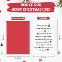 3 x Cute Cat Christmas Card, Merry Christmas Cards for Cat Dad & Mom, Xmas Card Gift from Pet, Funny Holiday Cards for Men Women
