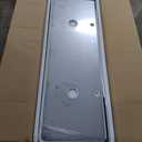 60" Bathroom Vanity with Sink, Freestanding Bathroom Storage Cabinet with 2 Marble-Pattern Ceramic Basins & 4 Striped Doors, Floor Stand Vanity Combo with Bottom Open Shelf, Dark Walnut