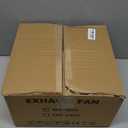 HG Power 10 Inch Metal Exhaust Fan with Switch, 988 CFM Powerful Garage Exhaust Fan with Damper, Potable Wall Mount Fan Fume Extractor Ventilation Fan for Shop, Shed, Basement, Chicken Coop, Silver