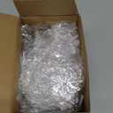 150 LED Christmas Icicle Lights with Snowflakes, Hanging Snowflake Light with 8 Modes, Connectable Warm White Icicle Lights for Outside, Roof, Window, Holiday Party Decor