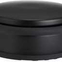 Sumnacon Heavy Duty Floor Door Stopper No Drill, Durability Stainless Steel Door Stops with Anti-Skid Rubber - Contemporary Decorative Safety Doorstop for Home Office Commercial Industrial, Black (4.1X1.7 Inch)