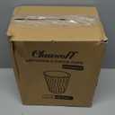 Clawsoff 120 Pack 12 oz Coffee Cups, Disposable Corrugated Insulated Ripple Wall Paper Coffee Cups 12oz for Hot or Cold Drinks Office Home Cafe Party Travel (Champagne)