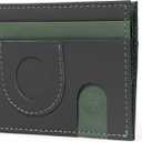 Havee Pico Cowhide Leather Card Wallet with AirTag Slot and RFID Blocking Protection - Black
