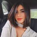 MIMAN 14 Inch Shoulder Length Dark Brown Straight Bob Wigs Synthetic Medium Length Bob Hair Replacement Wig Halloween Costume Wigs for Women