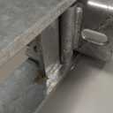 Chain Link Fence Commercial Single Gate Latch for 2 1/2" (2 3/8" OD) Post and 2" Gate Frame