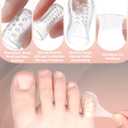 TrelaCo 70 Pcs Silicone Anti-Friction Toe Protector (20 Large + 50 Small) Breathable Silicone Toe Caps Soft Clear Gel Covers Protectors Guards for Women Men