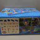 VATOS Double-Tier Watermill Summer Toy, 120 PCS DIY Water Table Toys for Kids, Girls, Boys 4-6 Years, Outdoor Water Toys Backyard, Beach, Balcony, Garden Fun Water Playset for Kids Pets