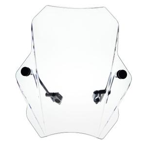 FATECIM 15.5" Clear Motorcycle Windscreen Windshield Motorbike Wind Deflector Flyscreen Universal for Harley Davidson Honda Kawasaki Suzuki Triumph Yamaha Indian Victory with 7/8" or 1" Handlebars