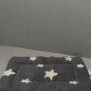 Mora Pets Cat Bed for Indoor Cats Washable Dog Crate Pad Cute Star Dog Bed Mat for Small Dogs Pet Kennel Pad for Cage Soft Flat Puppy Kitten Cushion Sleeping Anti-Slip Grey 22 x 13